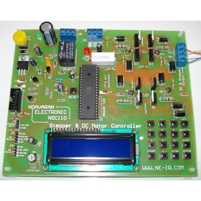 برد کنترلر موتورهای پله ای (استپر موتور) و موتورهای DC (مینی PLC) مدل NSC110