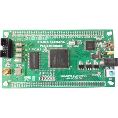 برد پروژه FPGA های XC6SLX9) XILINX) از سری Spartan6